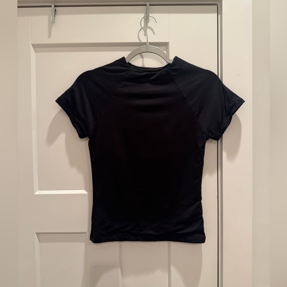 NWOTs Anthropologie Black Short Sleeve Tee